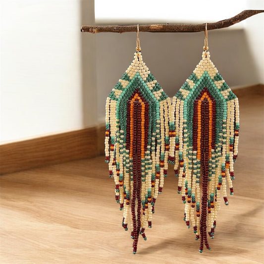 Handwoven Tassel Earrings